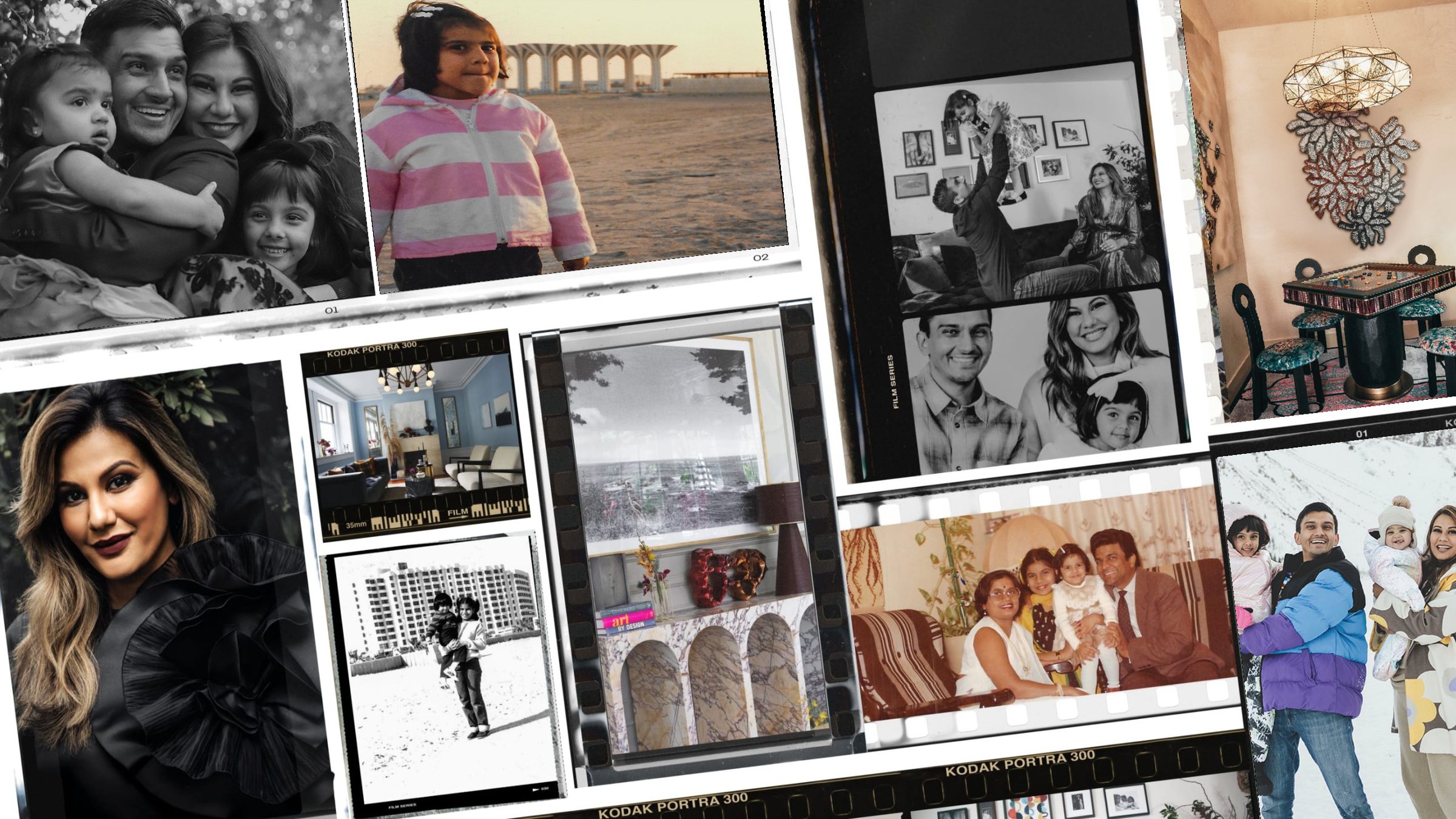Rydhima Brar: family, travel and home, a collage of photographs