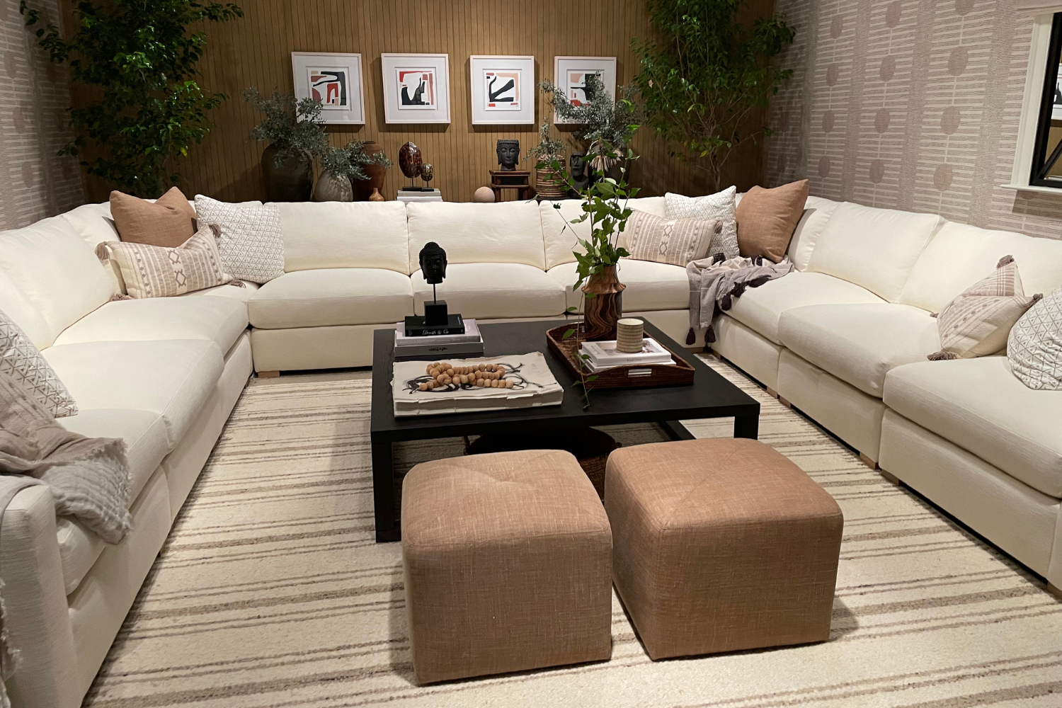 Rterior-Studio-Interior-Designer-LA-Beverly-Hills-Bold-Eclectic-Colorful-Highpoint-Market-Rugs-White-Sofa-Neutral-Rug